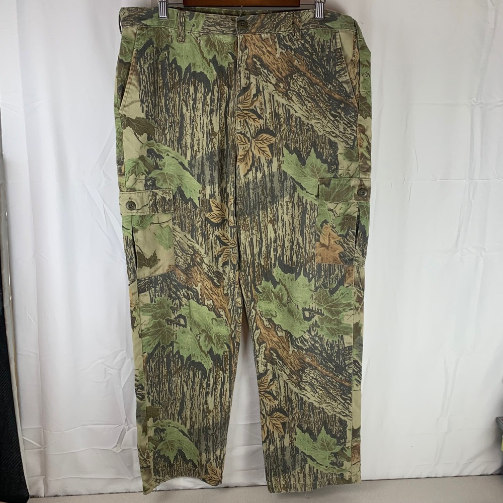 Ranger Cargo Pants Mens Large Green Realtree Camo Adjustable Waist Utility
